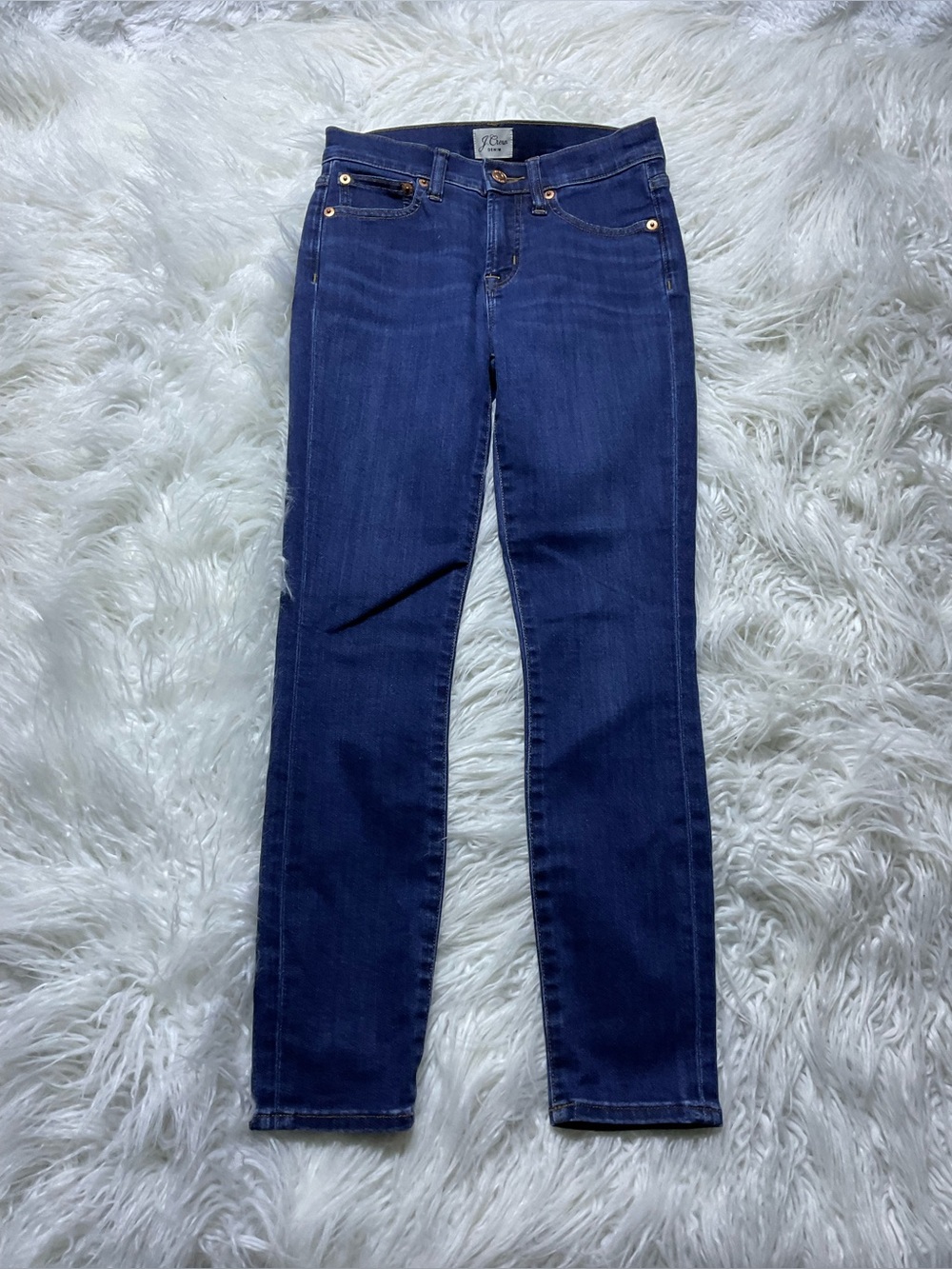 J Crew Toothpick Skinny Jeans in a petite dark wash
